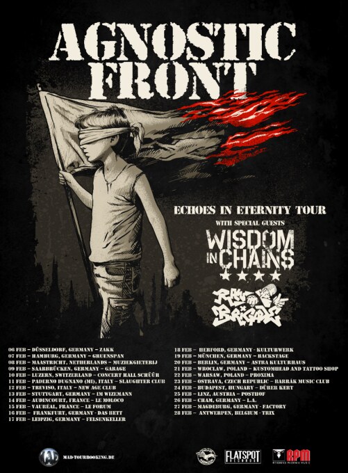 Agnostic Front Unleashes Lyric Video For “You Say" And Announces European Leg Of "Echoes In Eternity" Tour!