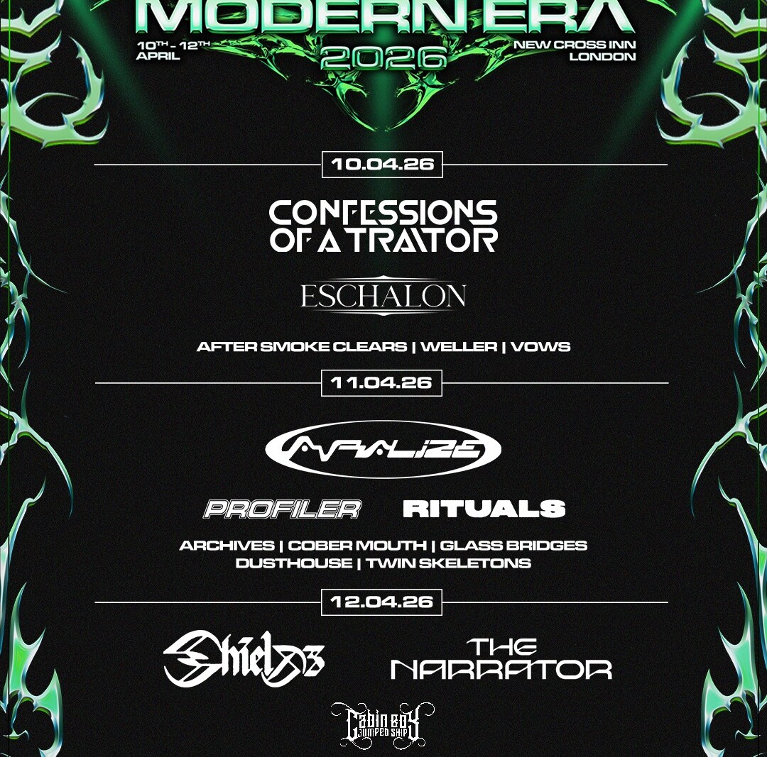 Modern Era Festival 2026: Avralize, The Narrator, Shields, Confessions of a Traitor, Profiler and many more announced
