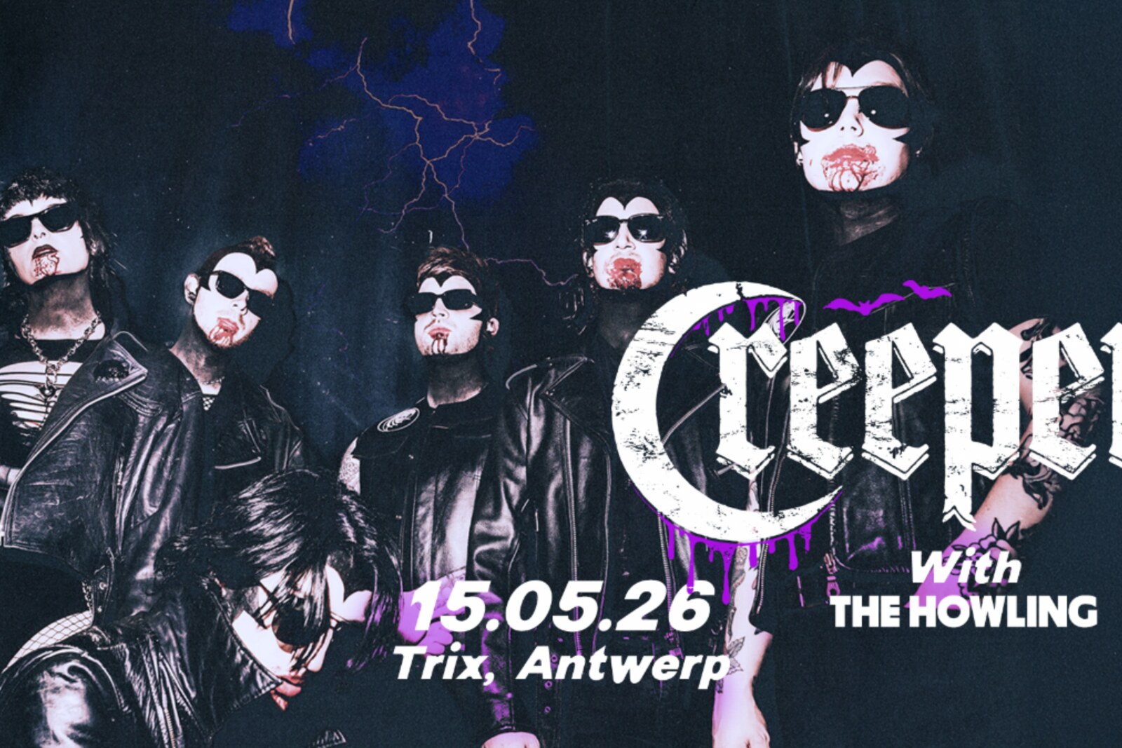 Creeper speelt op vrijdag 15 mei 2026 in Trix