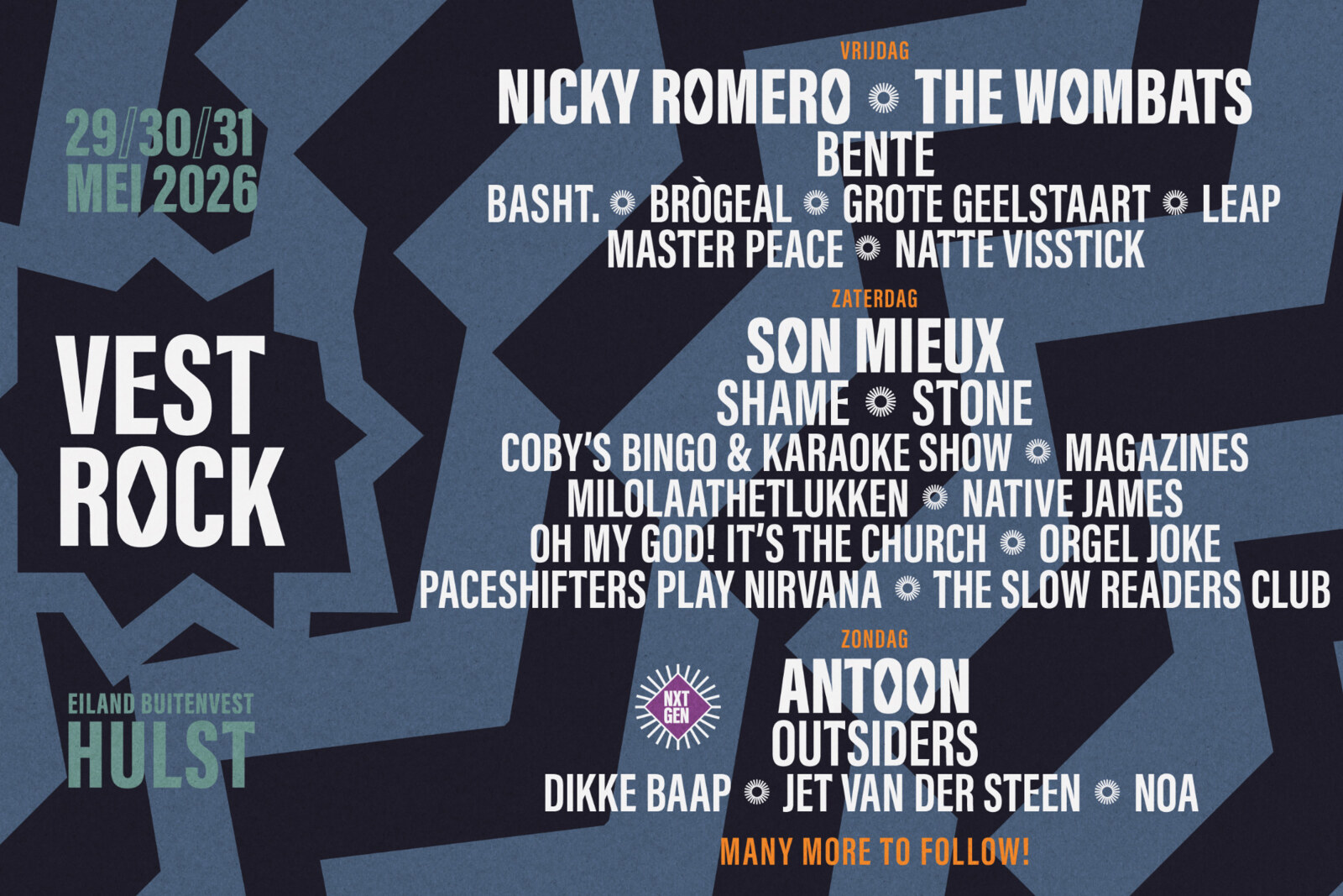 dEUS komt naar VESTROCK! 