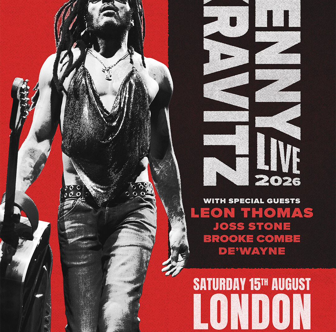Lenny Kravitz announces huge open-air show at London's Gunnersbury Park + special guests - Saturday 15 August 2026