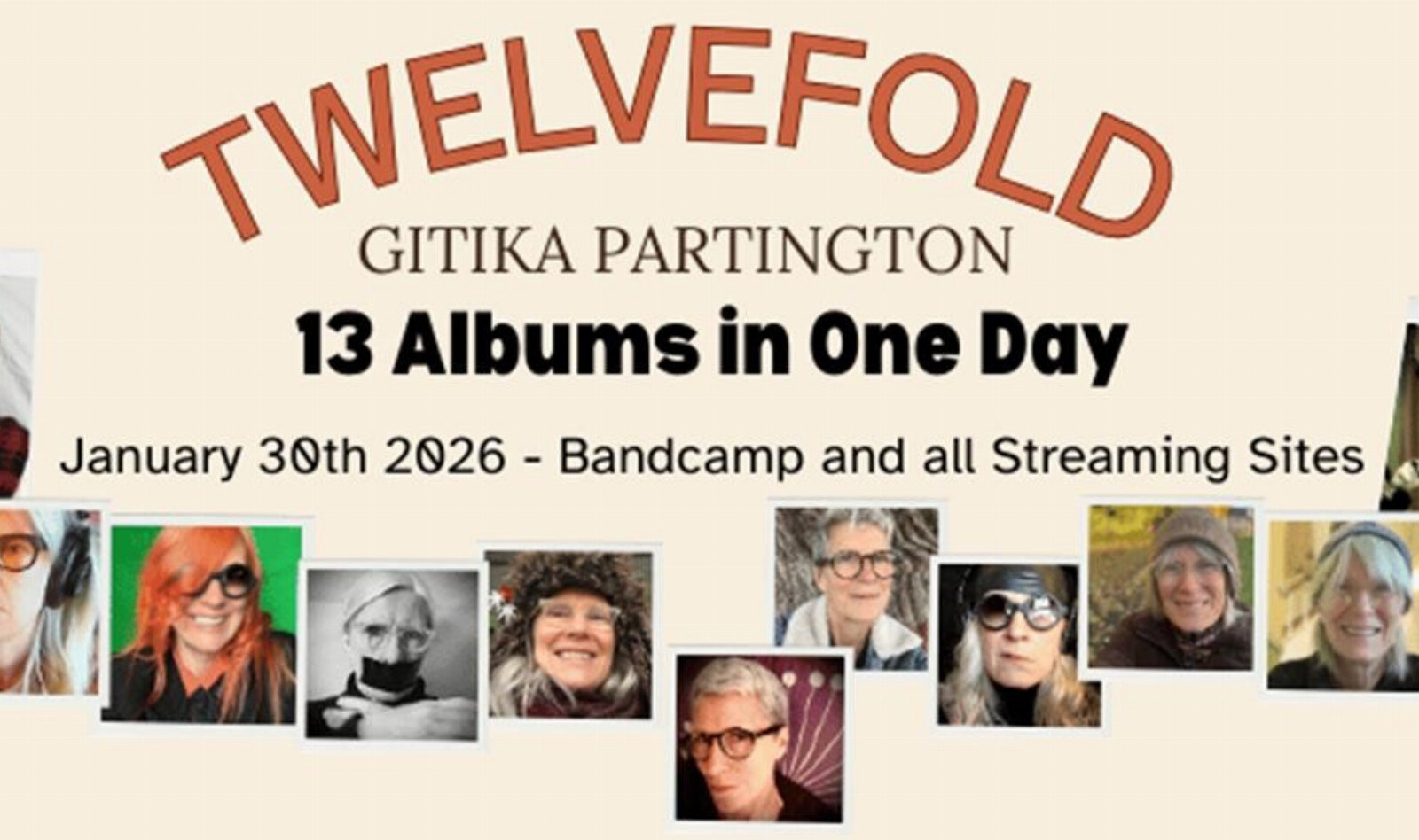 Gitika Partington releases thirteen albums in one day! 