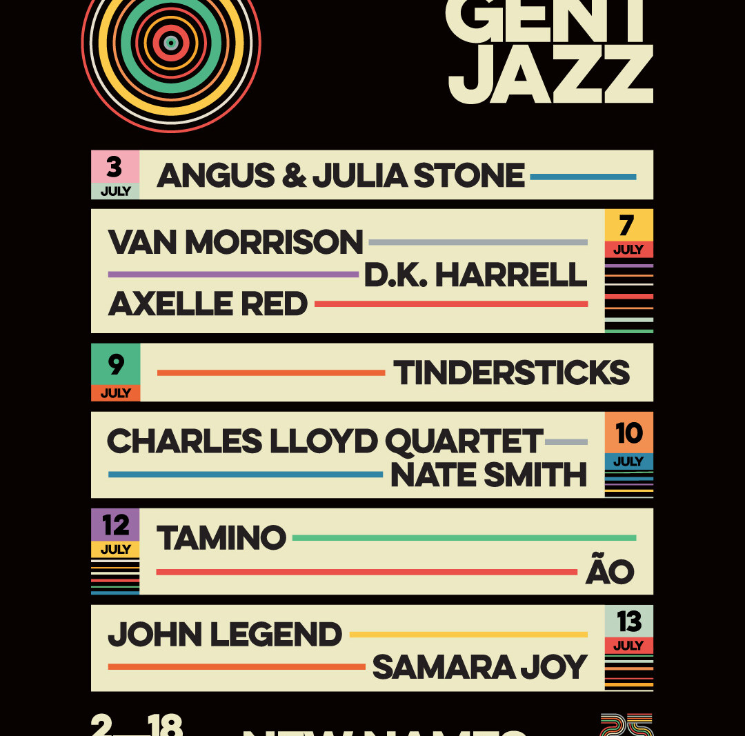 Gent Jazz pakt uit met Van Morrison, Angus & Julia Stone, John Legend, Tamino, Tindersticks, Samara Joy, Charles Lloyd Quartet en meer