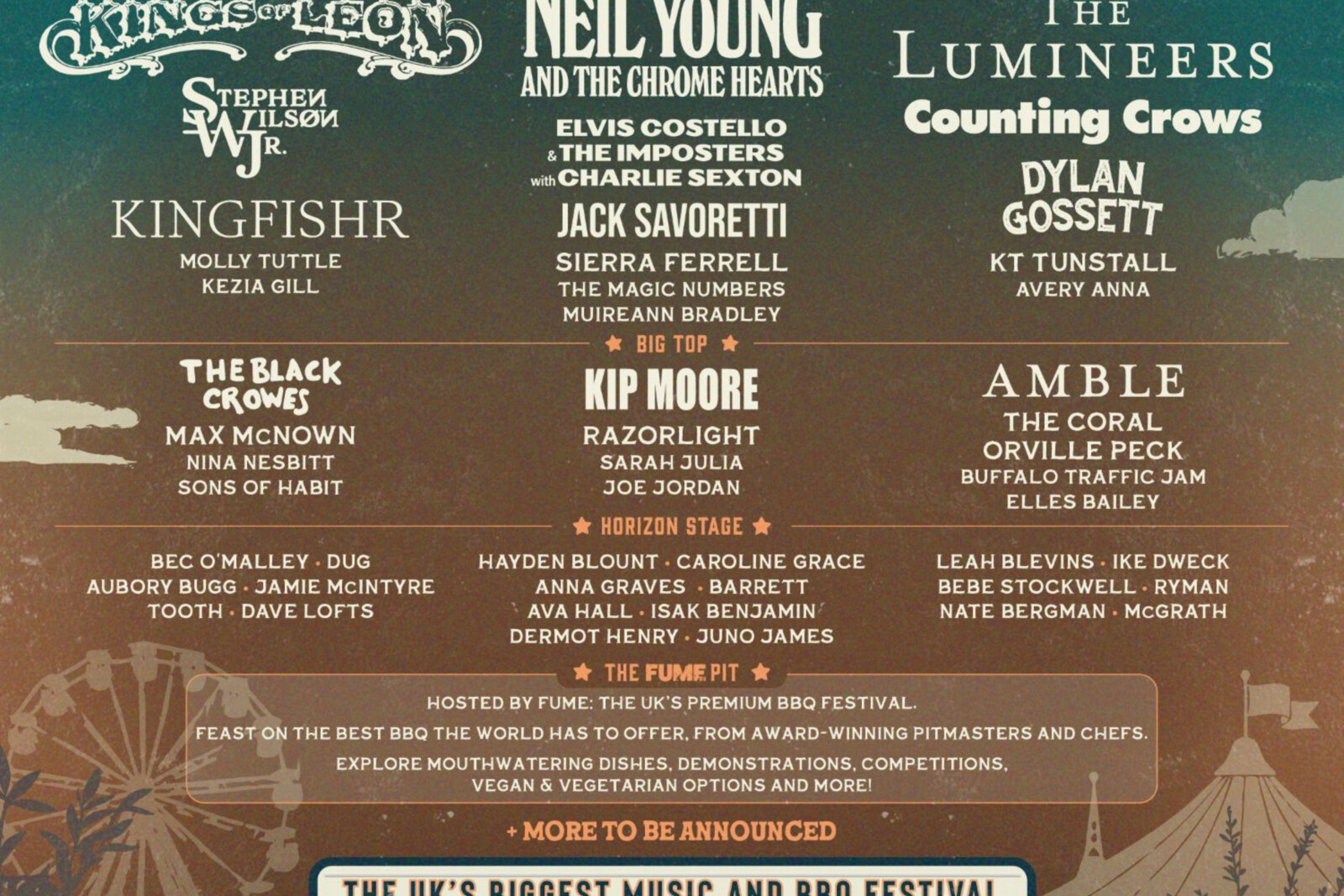State Fayre 2026  has today announced Savoretti, Stephen Wilson Jr., Orville Peck, Molly Tuttle, Razorlight, The Magic Numbers and many more for coming to Hylands Park