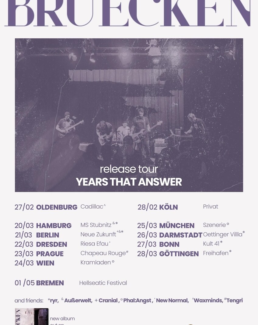 Bruecken Launch Into the Future with New Single & Video “Onward Transmission” Out Today! — New Album "Years That Answer" Out February 27, 2026