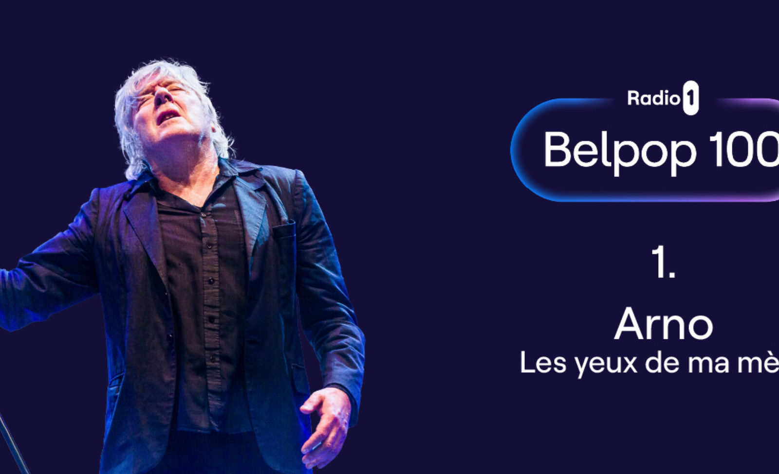 Arno voert met 'Les yeux de ma mère' voor vijfde keer op rij Radio 1 Belpop 100 aan