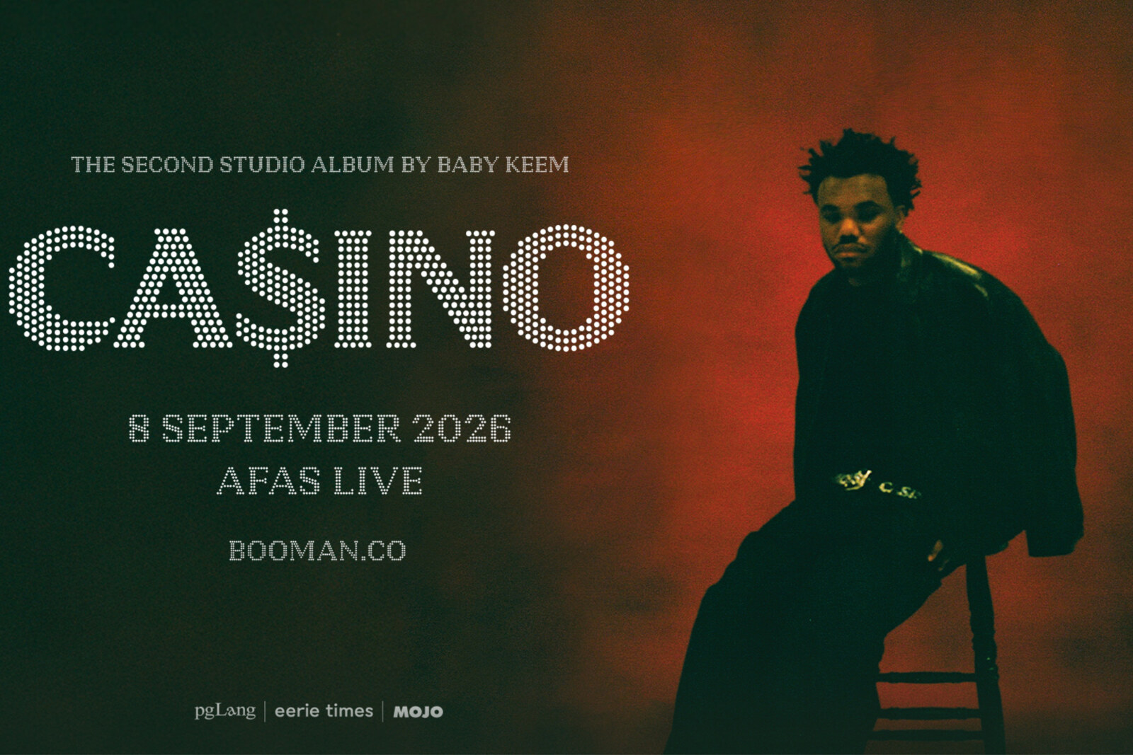 Baby Keem presenteert The Ca$ino Tour op dinsdag 8 september in AFAS Live