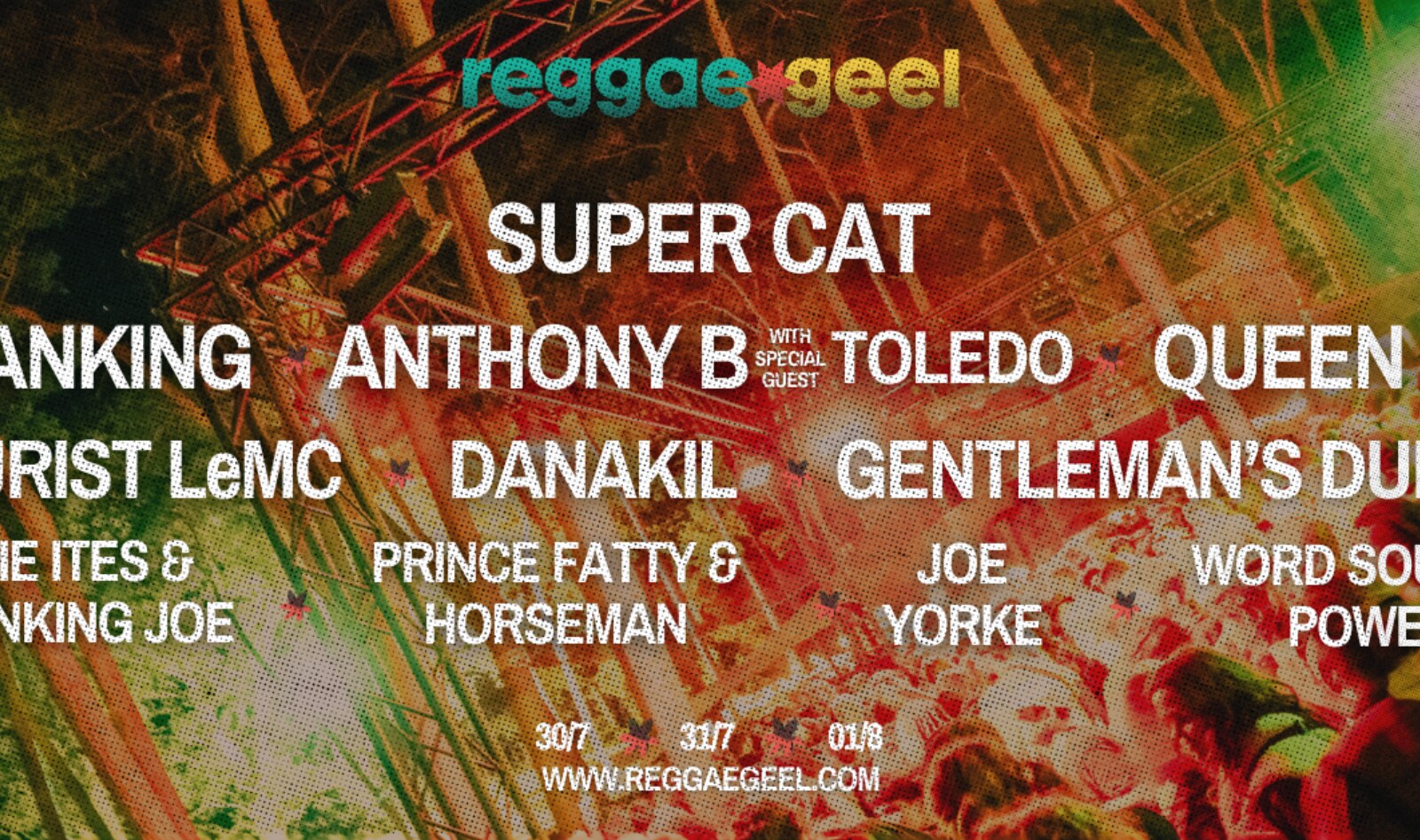 Eerste 12 namen voor Reggae Geel 2026 zijn bekend