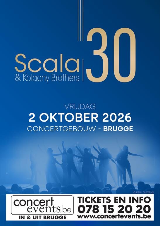 Scala viert 30-jarig jubileum in Concertgebouw Brugge