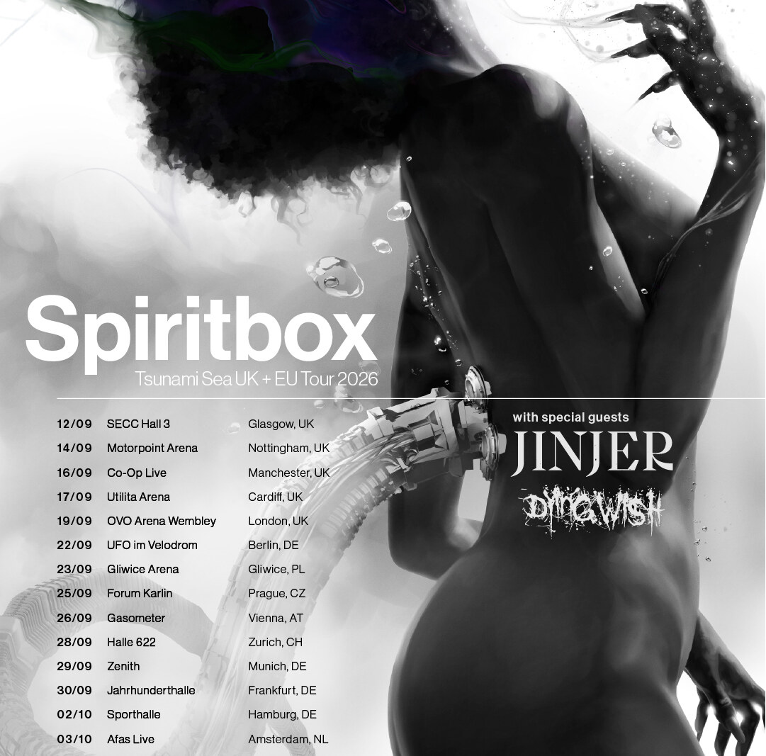 Jinjer Announce 2026 UK + EU Tour as Special Guest for Spiritbox!