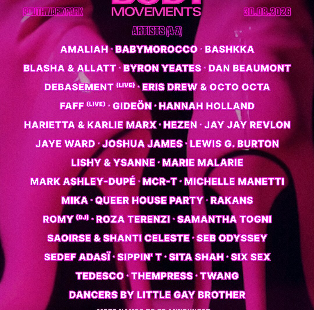 Body Movements 2026: London’s Foremost Queer DIY Dance Music Gathering Unveils Full Lineup, Crews and Collectives