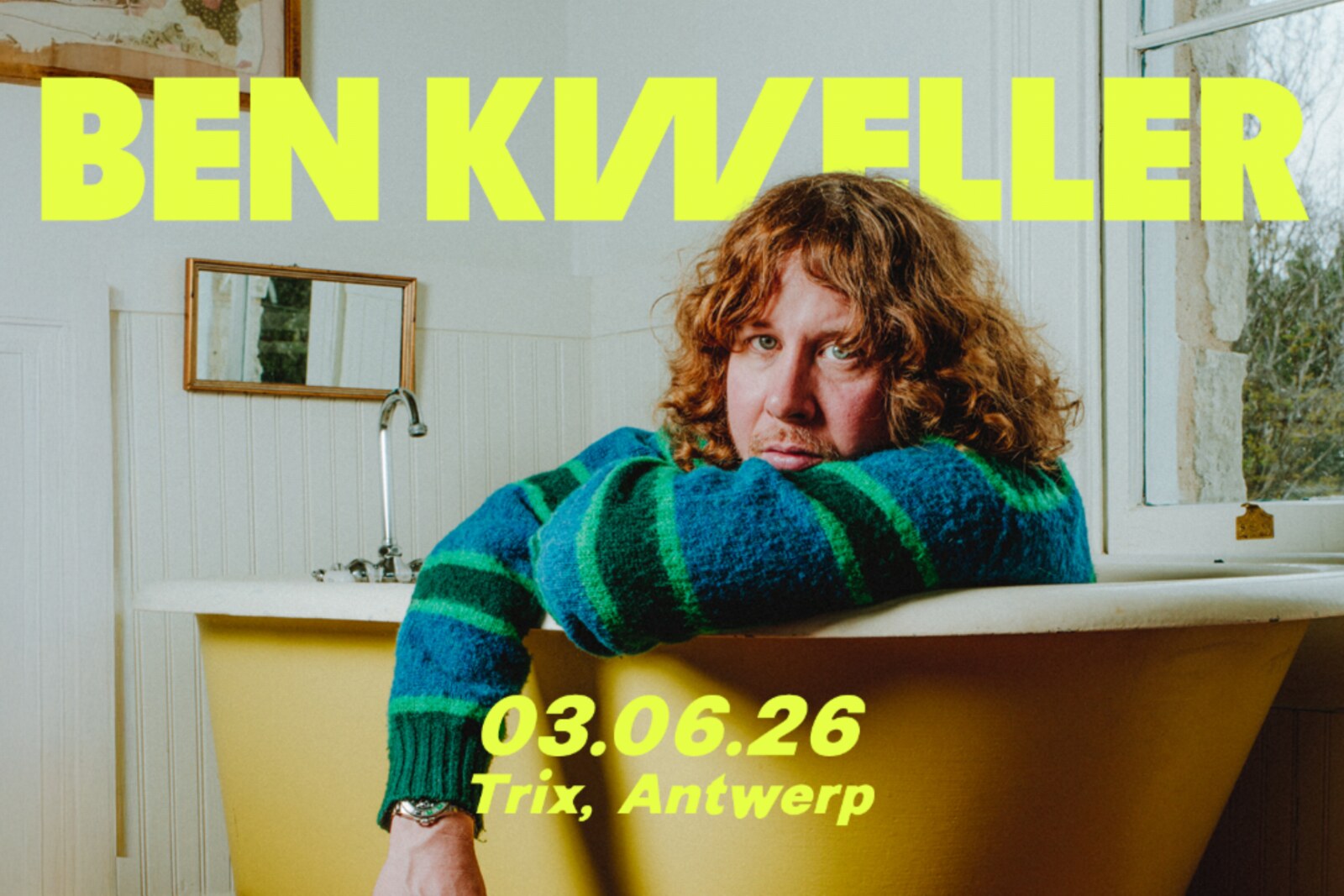 Ben Kweller speelt op woensdag 3 juni 2026 in Trix