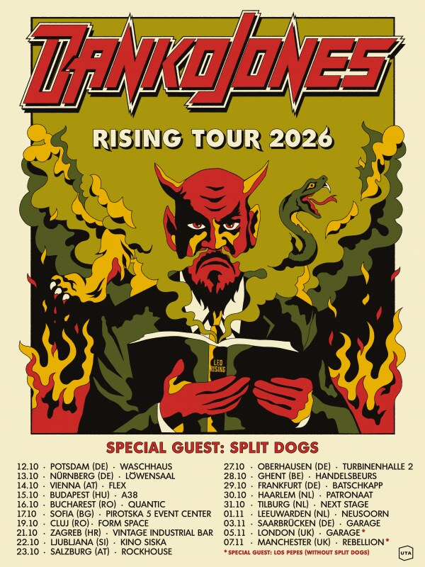 Danko Jones Unveil Video For "I Love It Louder"; Announce European & UK Dates For The "Rising Tour 2026"!