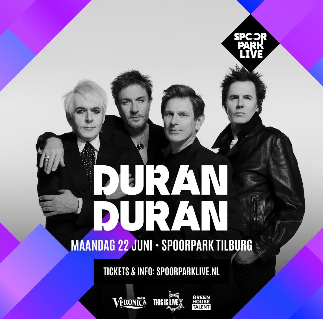 Brits popfenomeen Duran Duran op maandag 22 juni op Spoorpark LIVE 2026