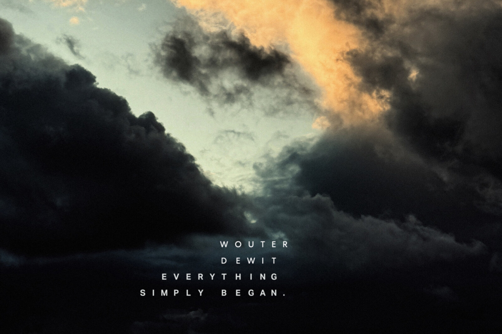Wouter Dewit releases "Everything Simply Began"