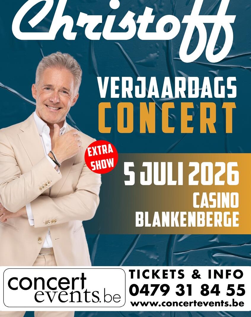 Christoff geeft extra verjaardagsconcert in Blankenberge