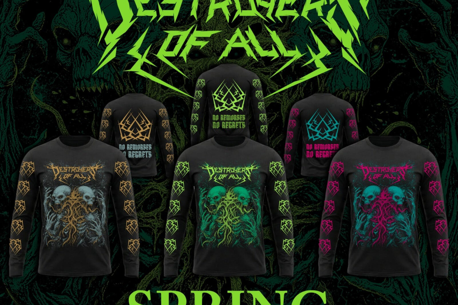 Destroyers of All drop new video for “Closure” and unveil Spring Darkness ’26 merch