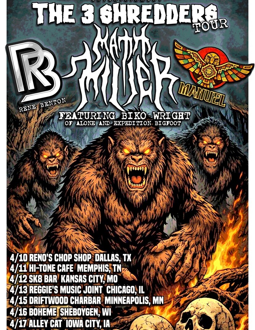 Progressive Metal Sensation Manuel Announces The 3 Shredders Tour!!