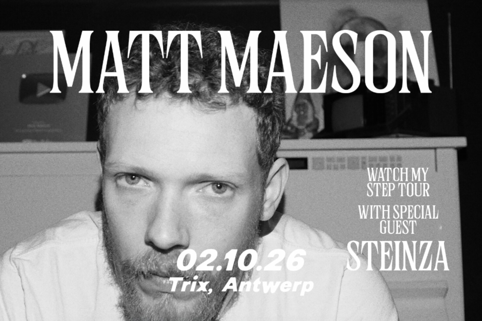 Matt Maesons speelt op vrijdag 2 oktober 2026 in Trix
