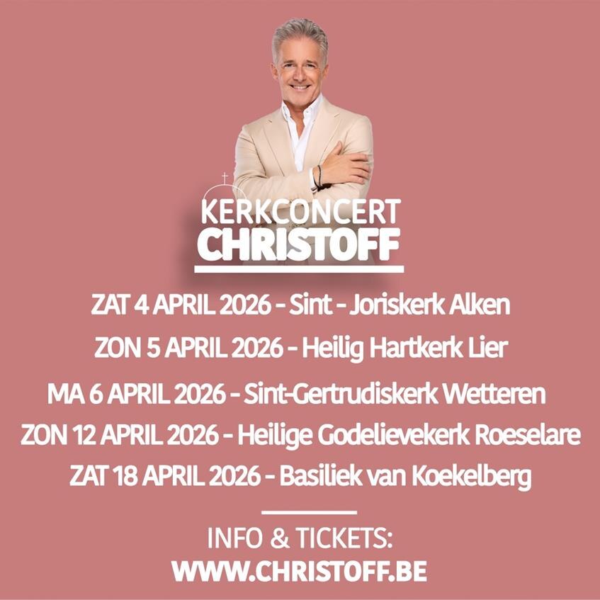 West-Vlaamse tenor Timothy Veryser special guest tijdens kerkconcerten Christoff