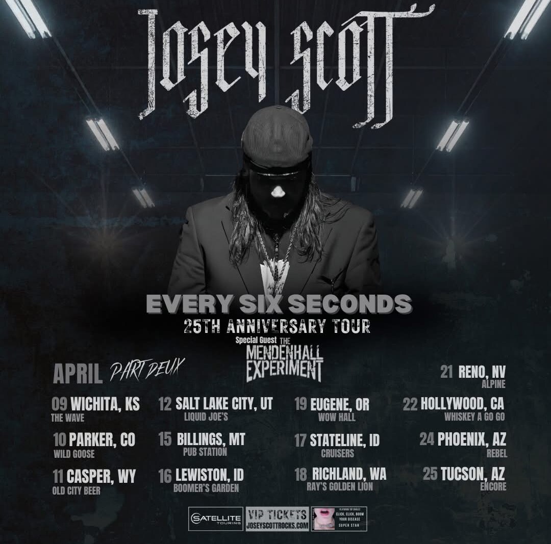 The Mendenhall Experiment Announce Tour Dates in Support of Josey Scott! ​   