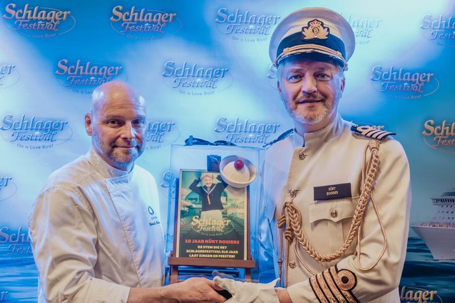 Hasseltse chocolatier werkte een dag aan kunstwerk voor Schlagerfestival-presentator Kürt Rogiers