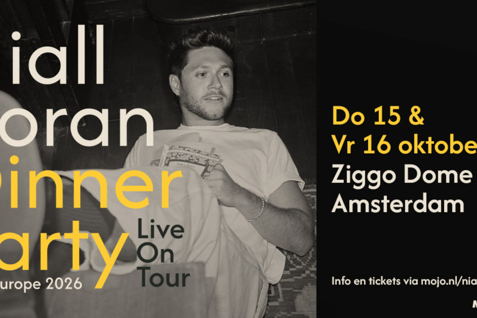 Niall Horan komt op 15 & 16 oktober naar Ziggo Dome