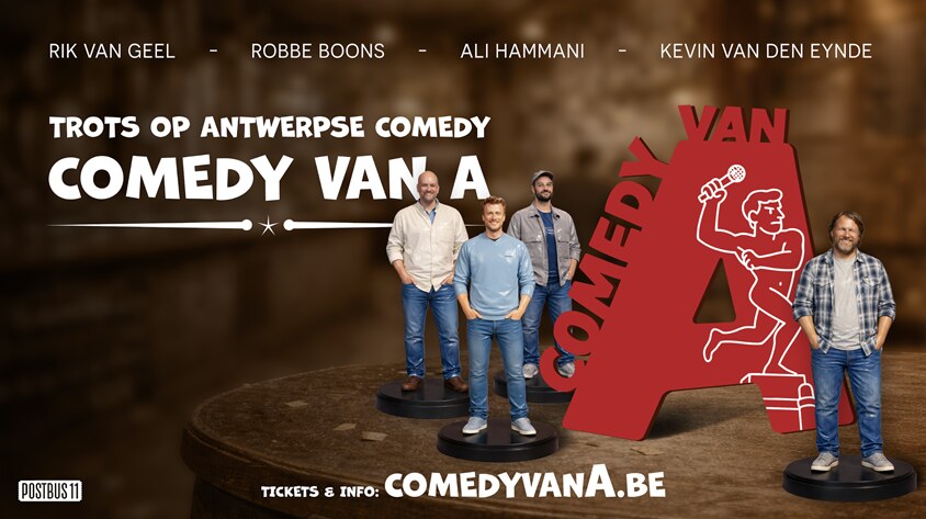 Trots op Antwerpse comedy: 'Comedy van A' toert vanaf 4 mei