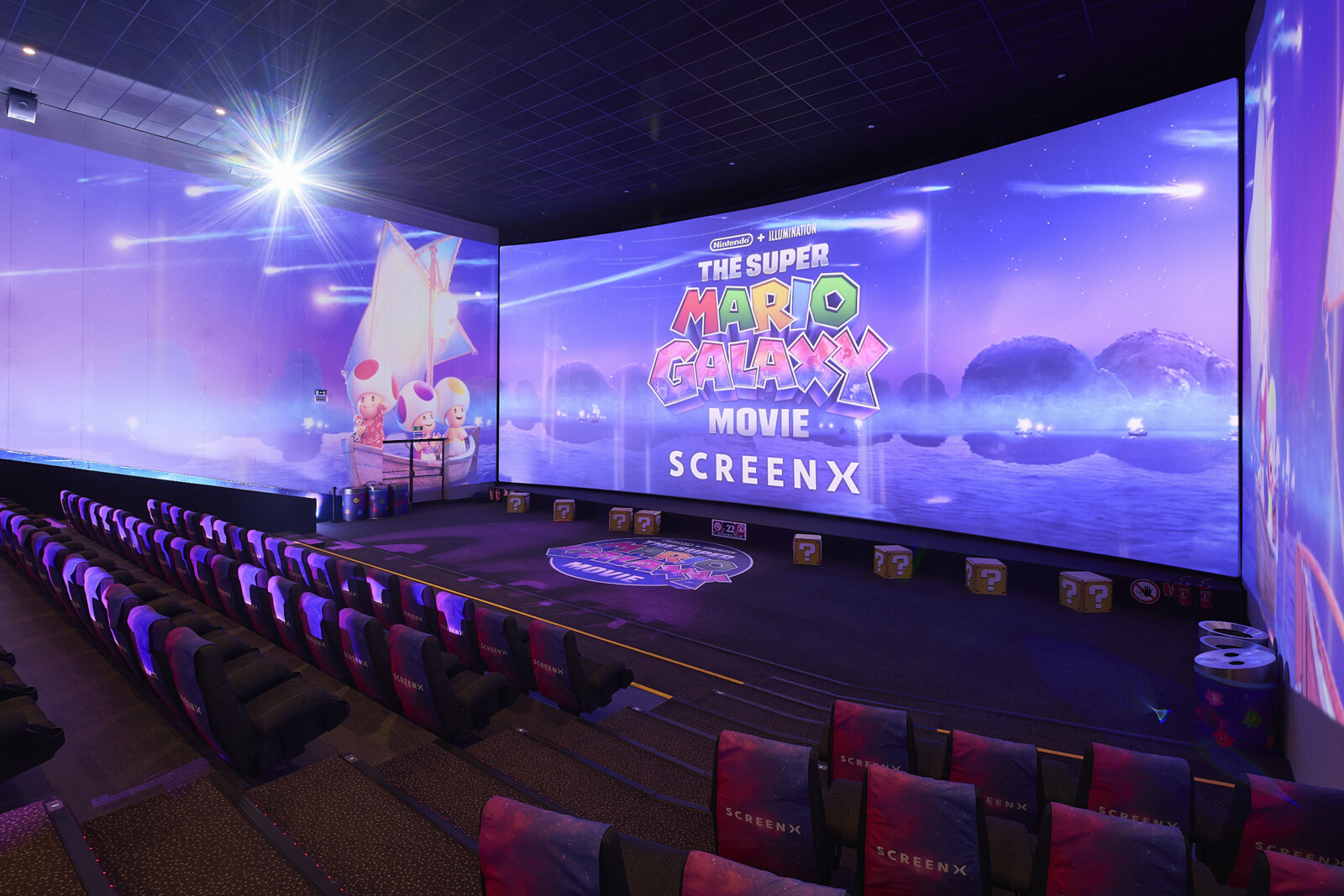 Kinepolis Brussel opent SCREENX-zaal in  het thema van 'The Super Mario Galaxy Movie'