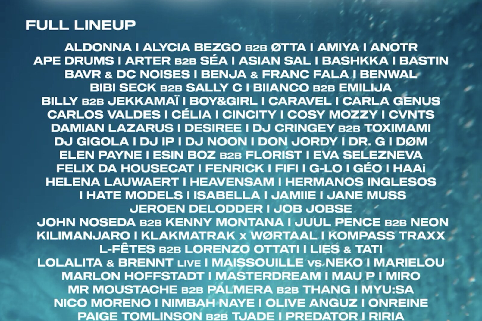 WECANDANCE maakt volledige line-up bekend