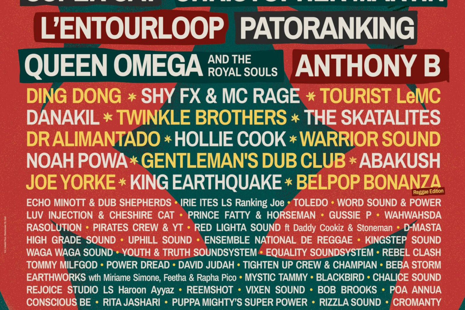 Line-up Reggae Geel 2026 is volledig!