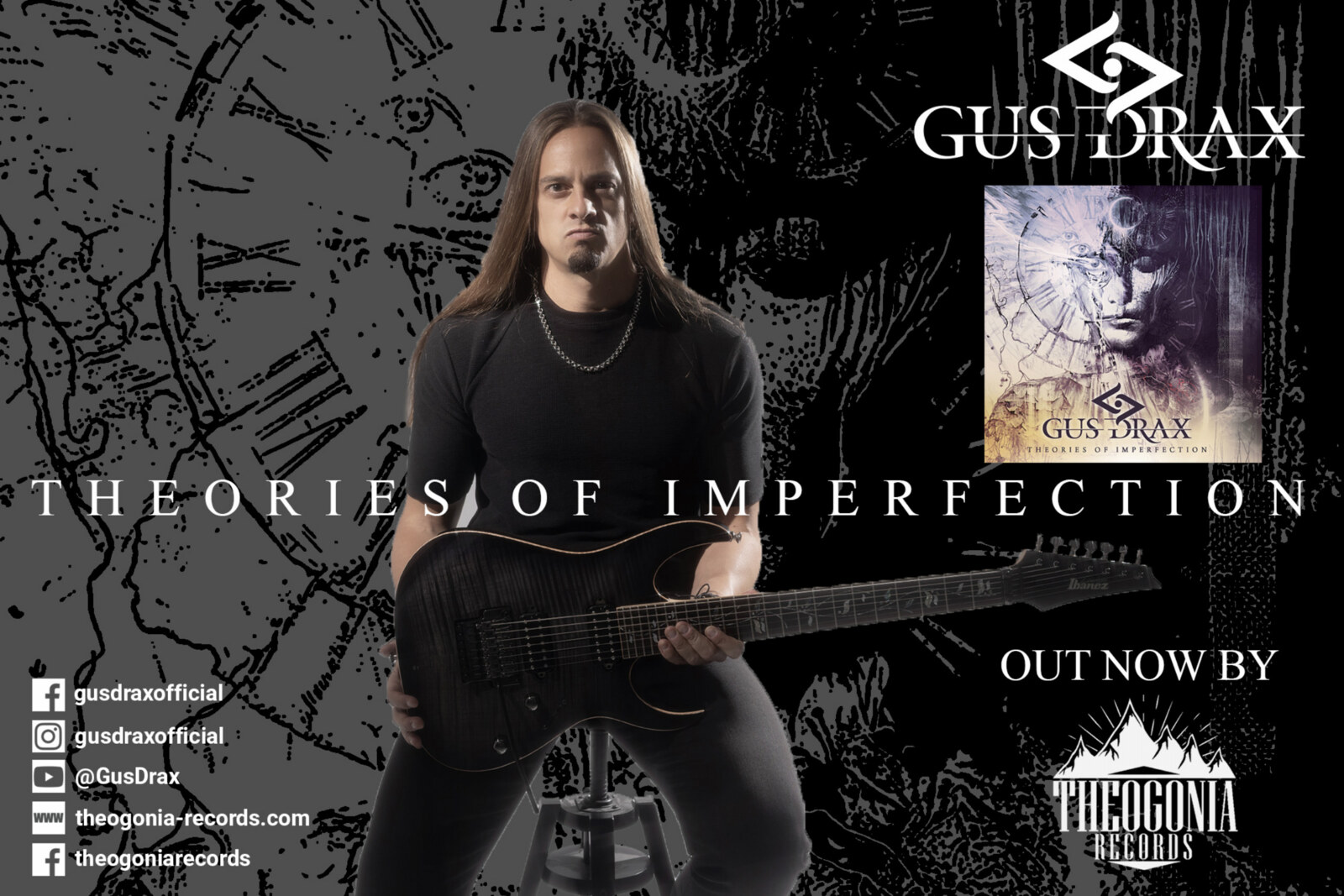 THEOGONIA RECORDS presents the new album of Gus Drax “Theories Of Imperfection”