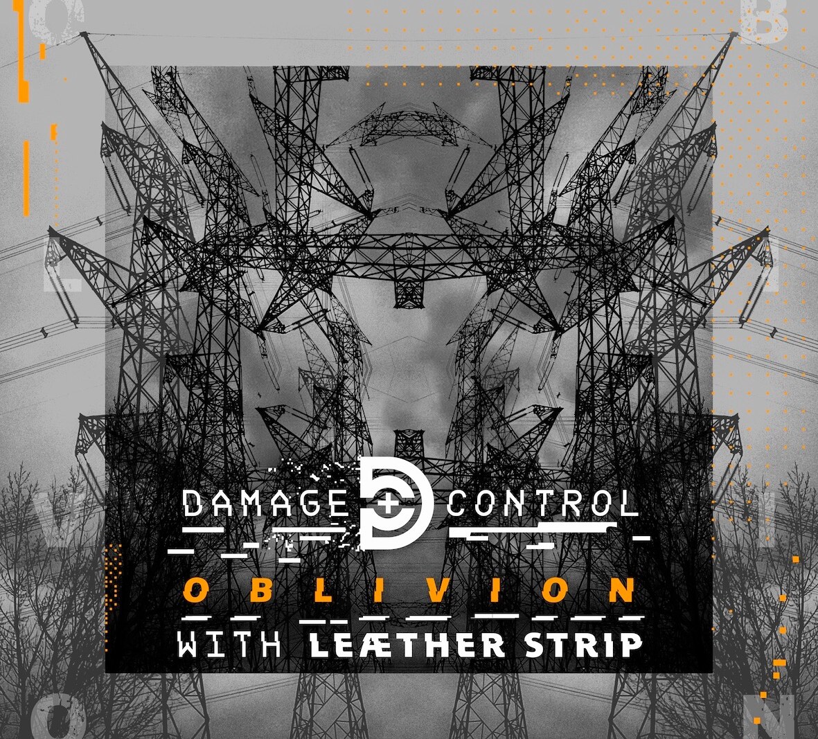 Damage Control with Leæther Strip - 'Oblivion' : new collaborative single by electro-industrial acts out 10th April 2026