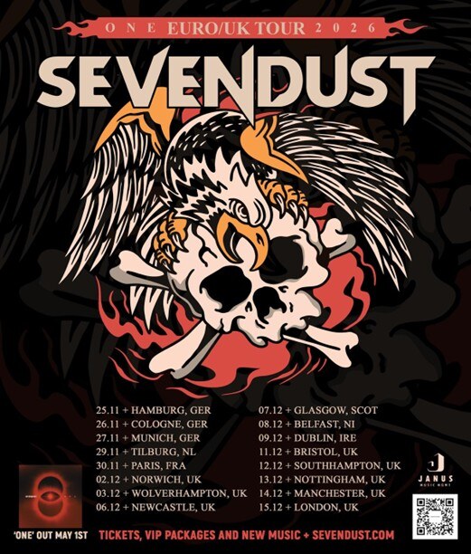 Sevendust Announce EU + UK Headliner Tour 2026!