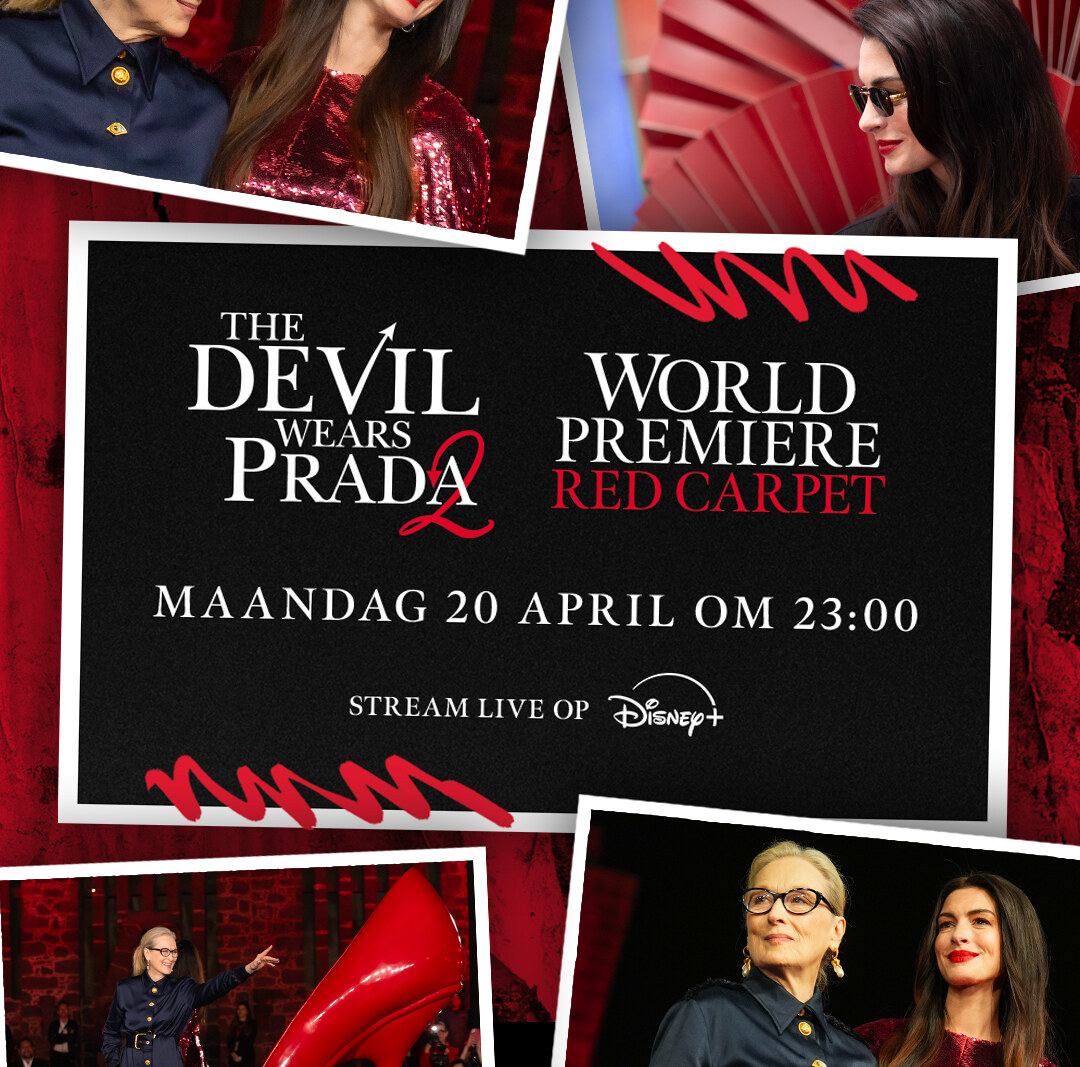 Volg live de wereldpremière van "The Devil Wears Prada 2" op 20 april op Disney+
