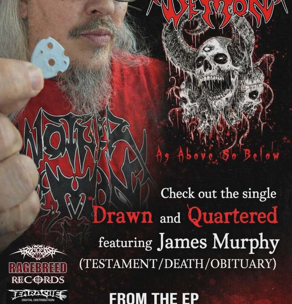 NYC Thrashers Another Demon  EP "As Above So Below" ft. guest James Murphy (Testament, Death, Obituary)