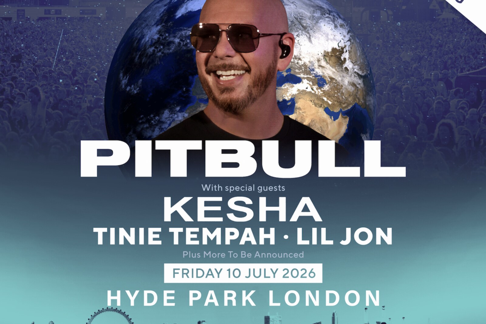 Pitbull at BST Hyde Park: Tinie Tempah and Lil Jon join the line up
