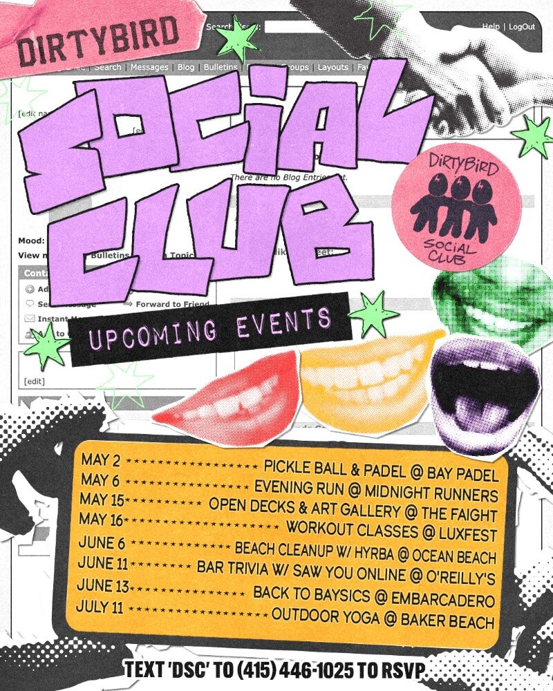 Dirtybird Announces 'Dirtybird Social Club' With Upcoming Events Throughout San Francisco