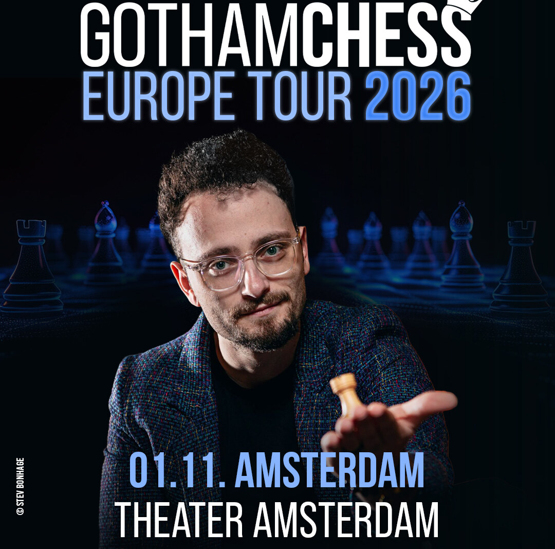 Levy Rozman (GothamChess) komt naar Amsterdam in november 2026
