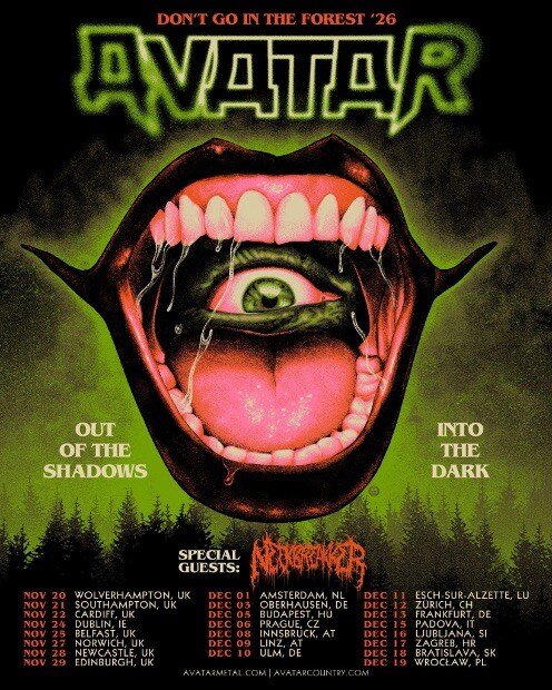 Avatar Announce "Don't Go In The Forest" throughout Europe in autumn 2026