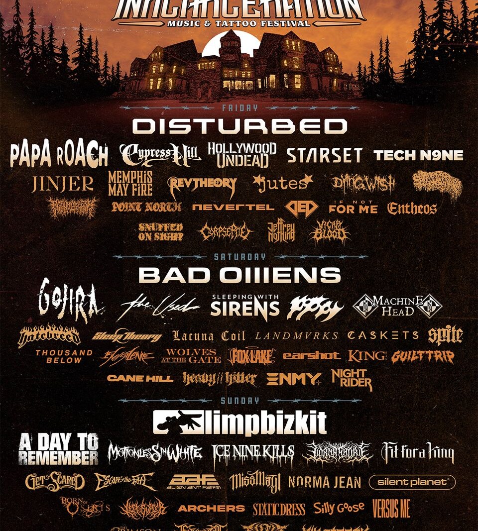Inkcarceration reveals set times and additional onsite experience details