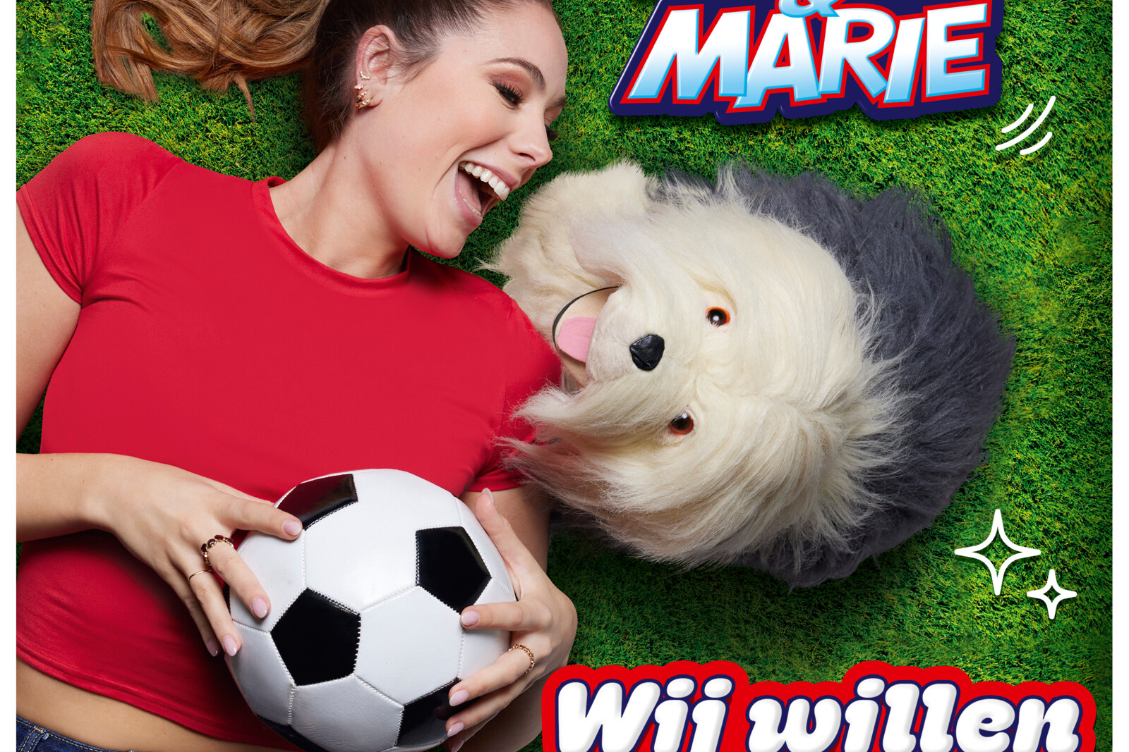 Samson & Marie supporteren mee voor de Rode Duivels tijdens het WK