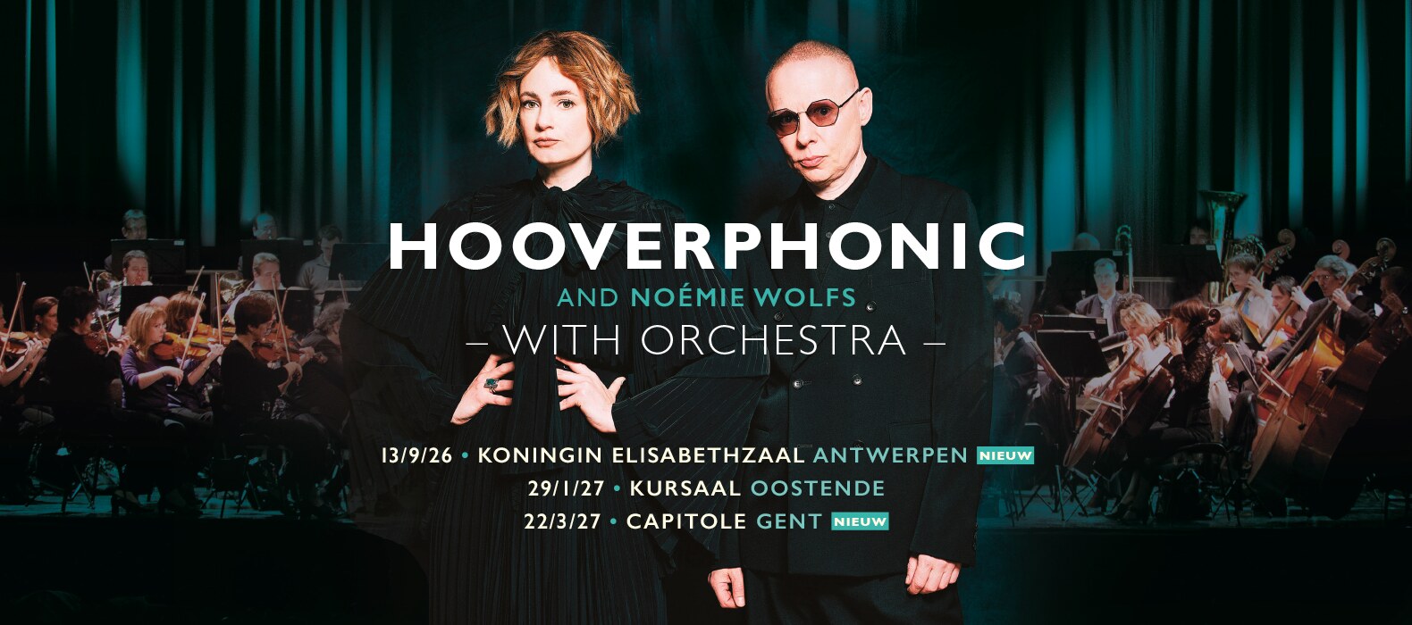 Hooverphonic kondigt symfonische theatertour met Noémie Wolfs & orkest aan