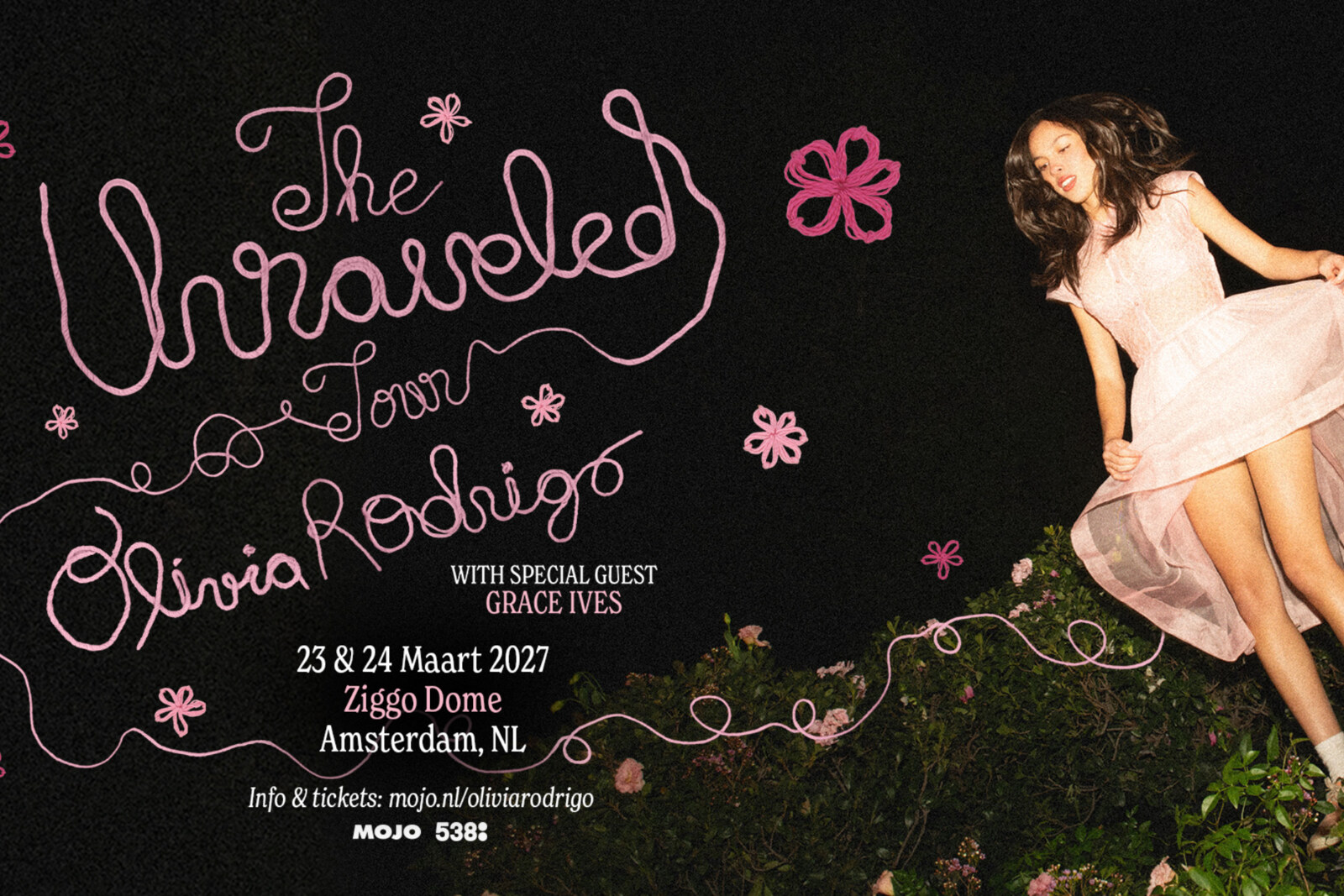 Olivia Rodrigo presenteert 'The Unraveled Tour' in Ziggo Dome op 23 en 24 maart