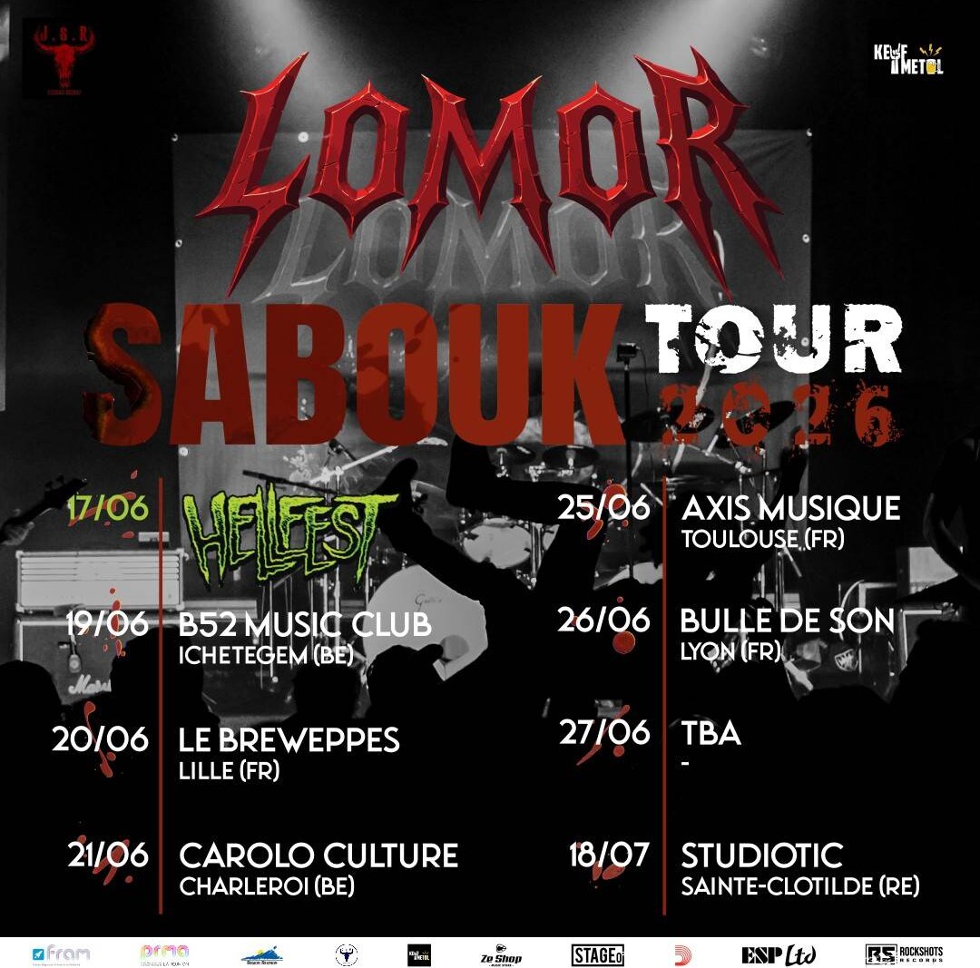 Thrash Metal From Reunion Island Lomor  Announces EU Tour Dates + Hellfest; New Album "Sabouk Rouge" Out Now!