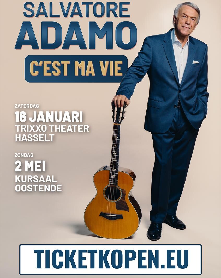 Salvatore Adamo met nieuwe concerttour 'C'est ma vie' ook in Hasselt en Oostende