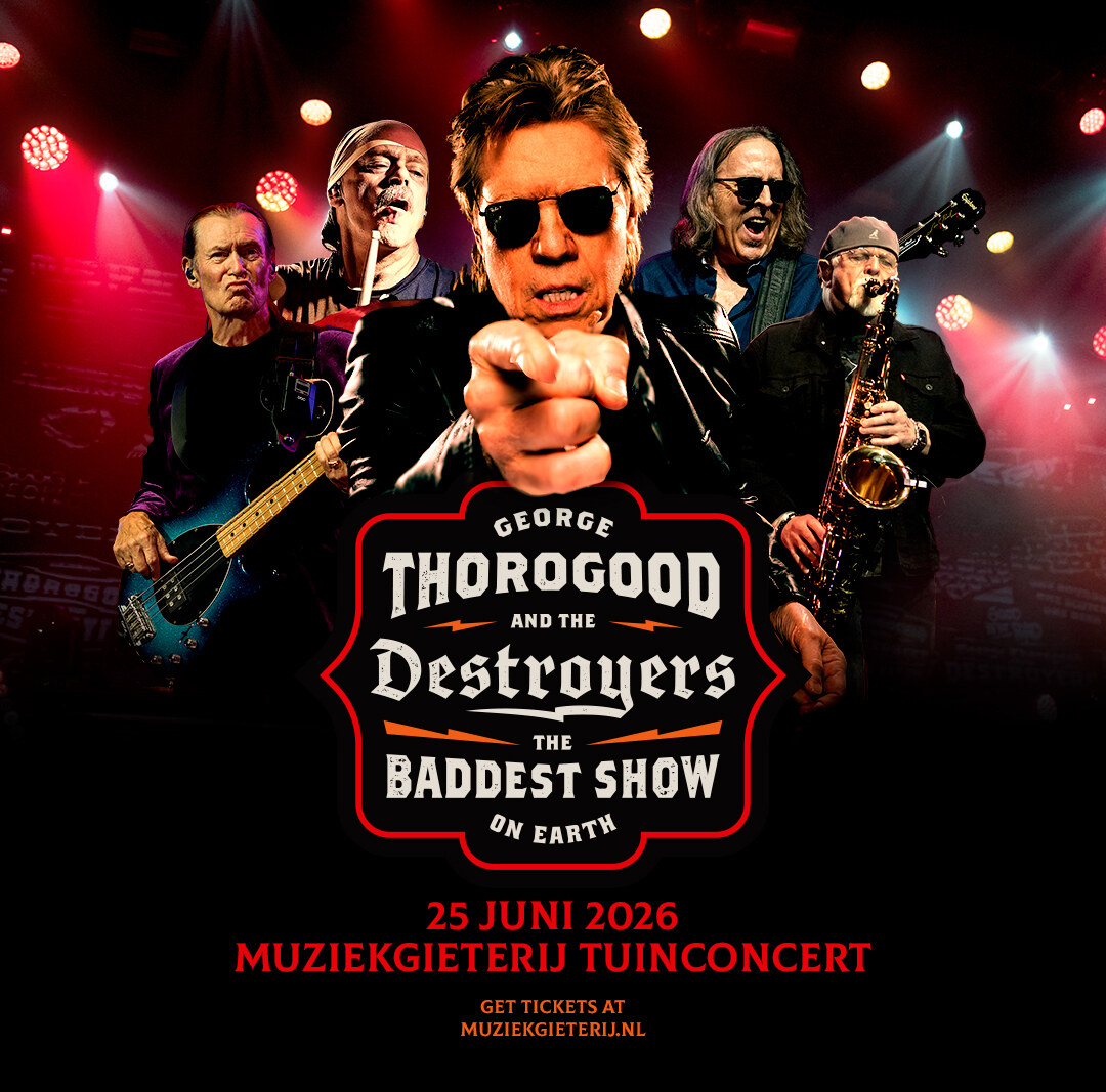 George Thorogood & The Destroyers op 25 juni in de binnentuin van Muziekgieterij
