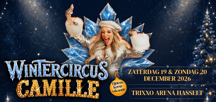 CAMILLE gekroond tot winterkoningin van Hasselt voor haar komst met WINTERCIRCUS CAMILLE