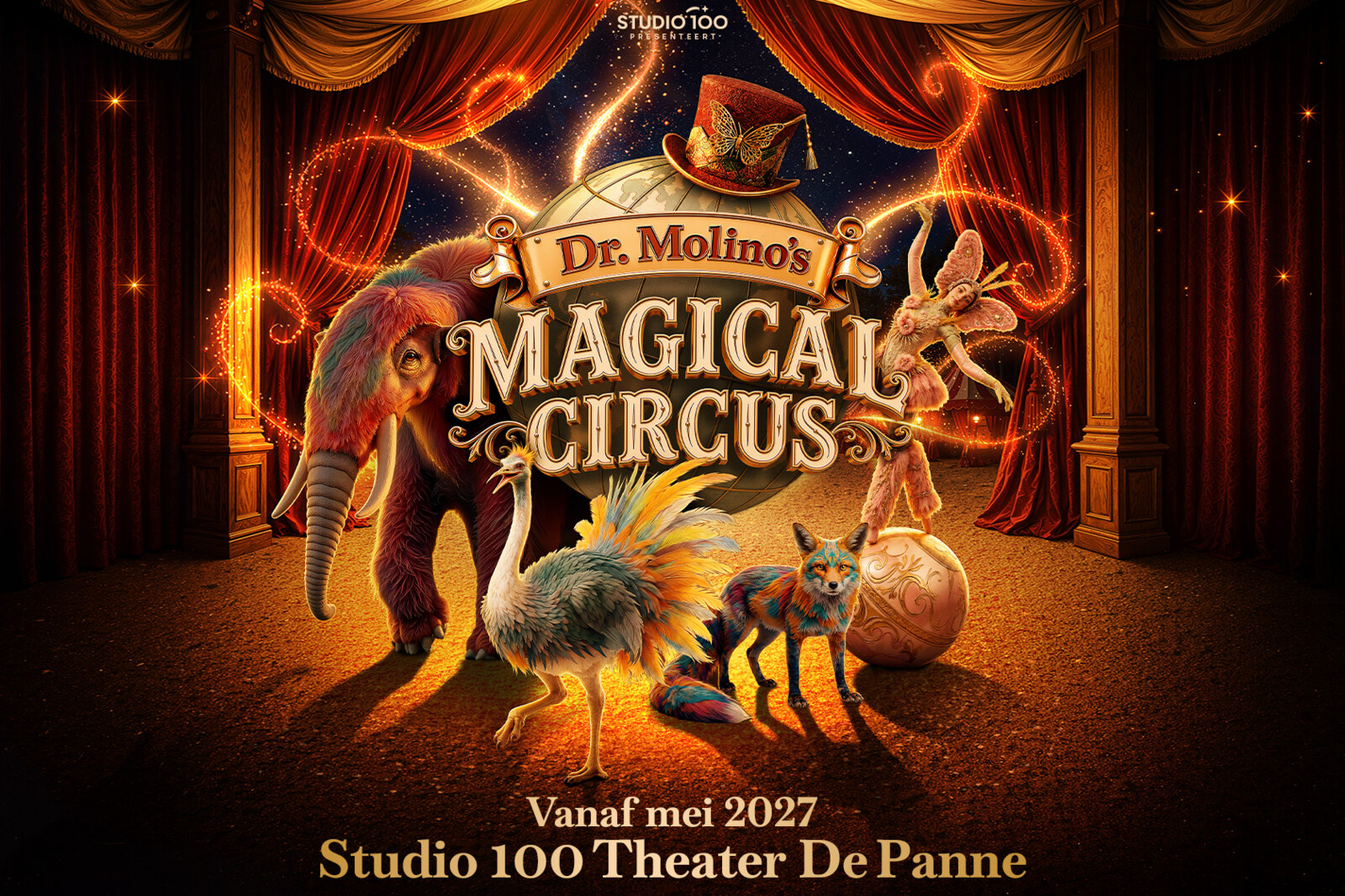 Studio 100 brengt gloednieuwe familieshow 'Dr. Molino’s Magical Circus'