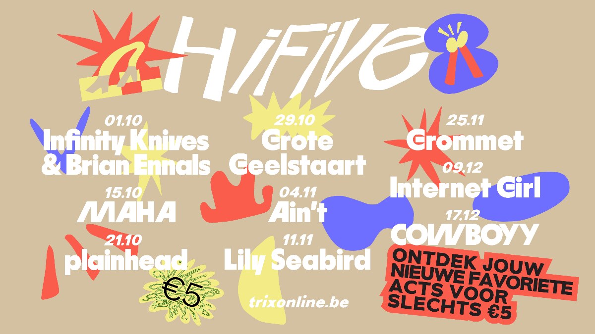 Nieuwe HiFive-concertreeks in Trix tijdens het najaar van 2026!